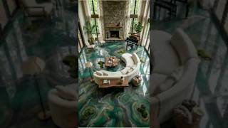 From Concrete to Forest Marble Epoxy Floor Masterpiece 🌿✨