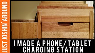 Wooden Charging Station for Phones, Tablets, or whatever needs to be charged // Just Joshin' Around