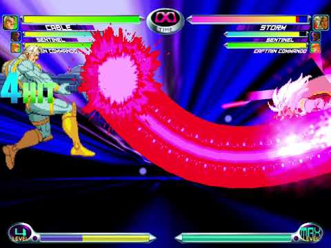 MvC2 - that ain't safe - Storm ground string into Typhoon into Hail (punish with Cable)