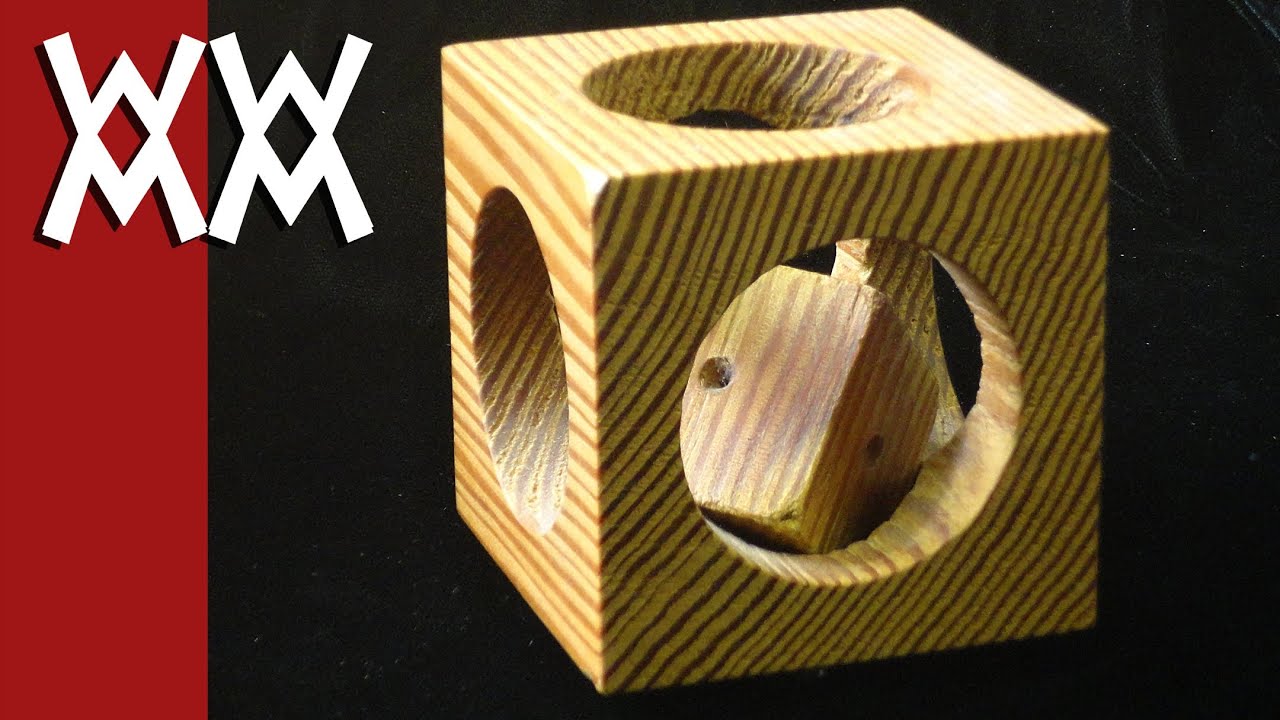 Mystery Cube-in-a-Cube Puzzle Woodworking Project - YouTube