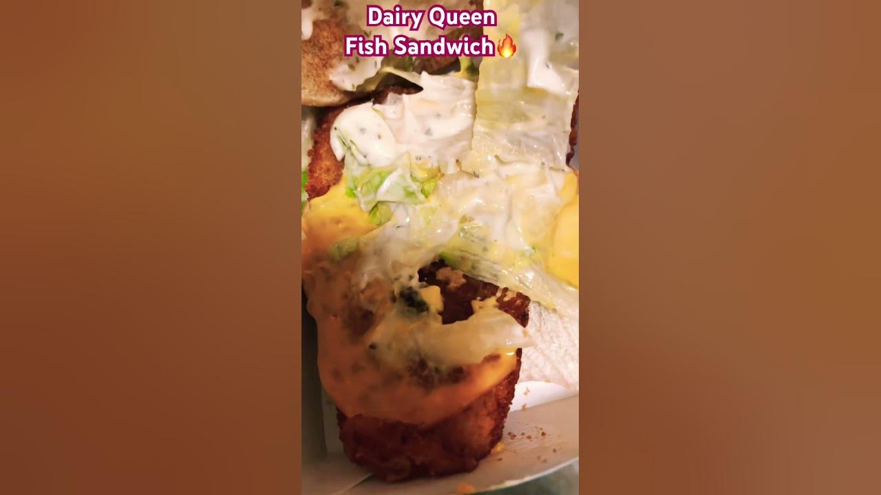 Dairy Queen Fish Sandwich🔥..shorts dairyqueen food youtubeviews 