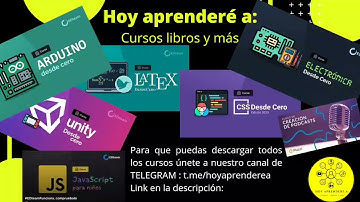 Arduino - Latex - CSS - Unity - Electrónica - Javascript - Podcast - Diseño - Marketing - Empreder..