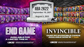 RIP NBA 2K22...END GAME & INVINCIBLE GUARANTEED PACKS | NBA 2K22 MYTEAM | NOW WHAT