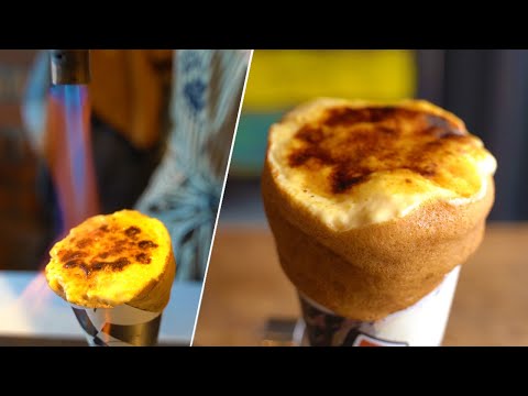 【ブリュレクレープ】元パティシエがコーヒー生地で作るこだわりクレープ｜Cream Brulee Crepe｜Japanese Street Food｜クリームブリュレ｜CAFE BEACH TREE