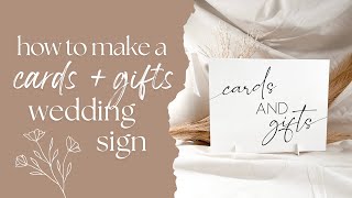 DIY ACRYLIC CARDS + GIFTS WEDDING SIGN | Wedding DIY Series ✨