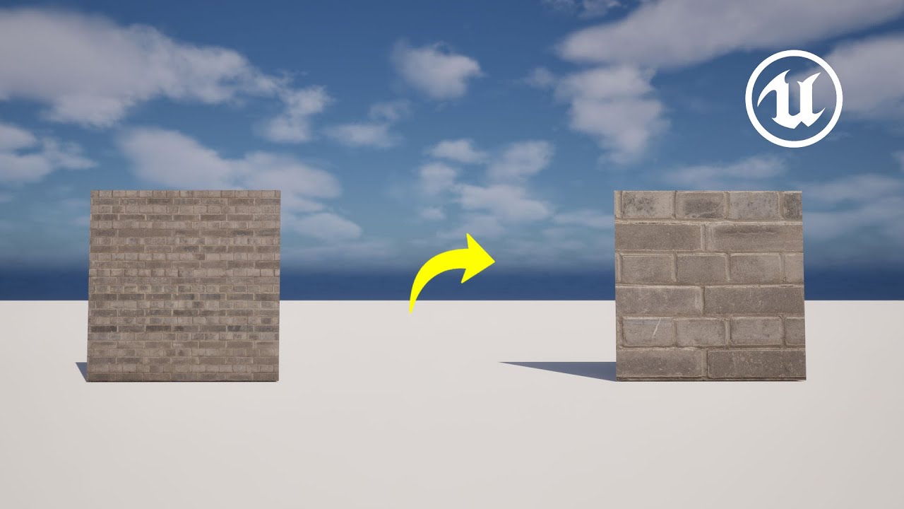 How to change the size of a material texture in Unreal Engine 5 - YouTube