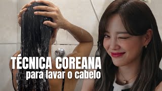 Testei A Técnica Coreana De Lavar O Cabelo