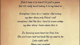 Zig Zag J - Dear Diary [Lyrics Video]