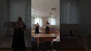 Софія Какалашвілі та Людмила Костіна – Дует для двох скрипок , та.12, №1