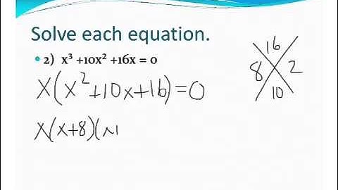 #11 - 7.4 factor to solve Polynomials ex. 2 - Algebra 2