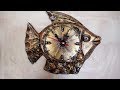 Часы "Рыбка" своими руками/ Clock DIY. ХоббиМаркет