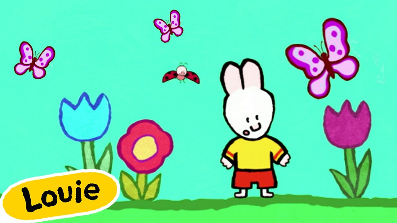 Louie, Draw Me A Flower 🎨 ✐ Drawing Videos For Kids ✐ | Cartoons for Kids