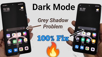 Redmi mobile dark mode proper not working | grey shadow show in dark mode