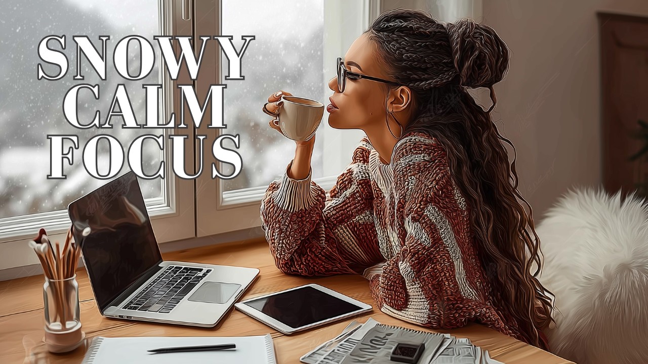 Snowy Calm Focus ❄️ Winter Lo-fi for Deep Study & Work(2 Hours)