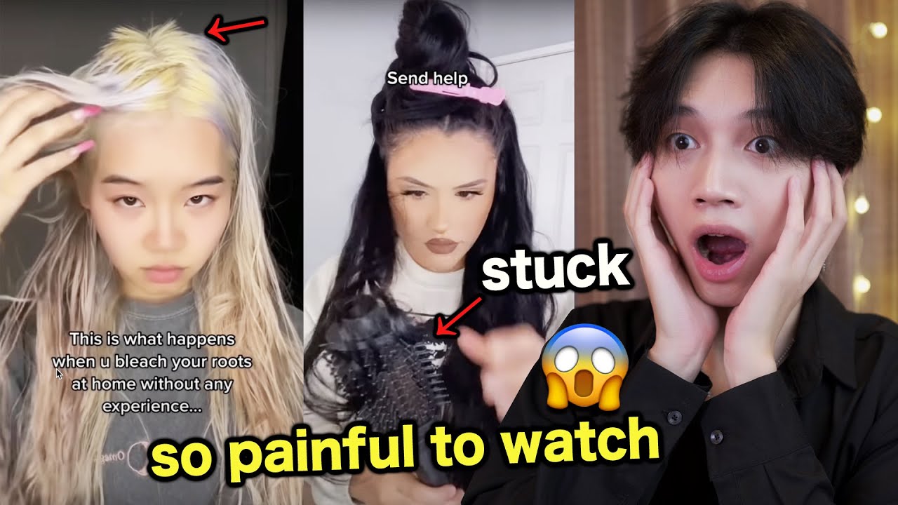 Innocent Asian Reacts To WORST Hair Fails On TIKTOK
