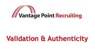 Vantage Point Recruiting: Validation & Authenticity