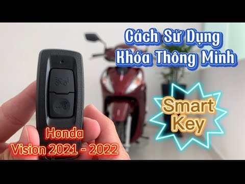 Hướng dẫn sử dụng khóa thông minh smartkey Honda Vision 2021  cách bật  tắt âm mở khóa Vision 2021  YouTube