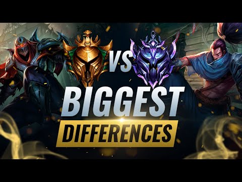 8 BIGGEST DIFFERENCES Between GOLD & DIAMOND Players - League of Legends