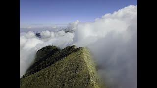 Aerial Drone Video In the Clouds above North Peak in the Wasatch Range