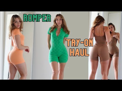 ROMPER TRY-ON HAUL- Athleisure, onesies, squat tested