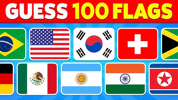 🚩 Guess The Country By The Flag Quiz 🌎🤔⏰ | Can You Guess 100 Flags? | Flag Quiz