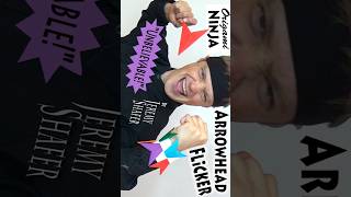 Origami Ninja Arrowhead Flying Flicker #shorts