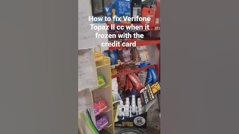 How to fix Verifone Topaz ll cc Cash Register when the pump  frozen with the credit card E1130 error