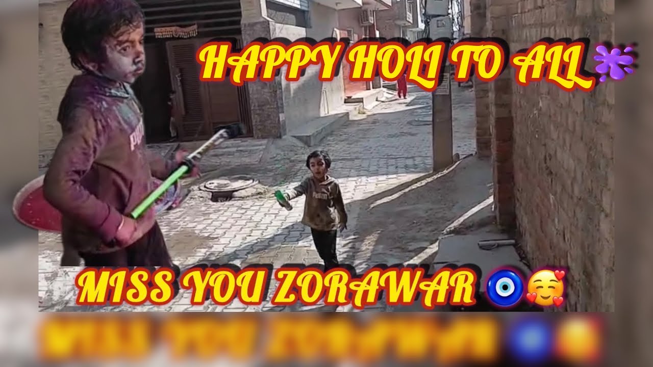  holi celbration  in  india 🫟ਹੈਪੀ ਹੋਲੀ ਸਬ ਨੂੰ 🙏🏻@Jattsvlogs 