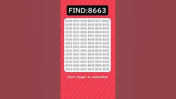 Find odd numbers - 8663 - #odd #quiz #braintest