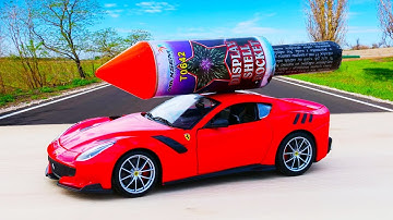 EXPERIMENT: XXL ROCKET INSTEAD OF THE ENGINE IN A CAR