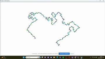 Advent of code 2023 Day 18 Part 1 visual representation