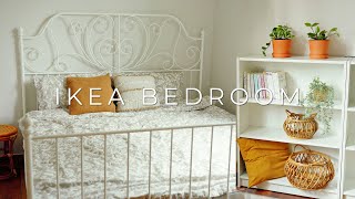 IKEA 로맨틱 침실꾸미기 🎀 작은 침실에 빌리 책장, 레이르비크 침대
