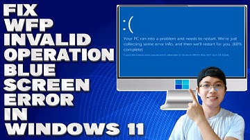 How To Fix WFP Invalid Operation Blue Screen Error in Windows 10/11 [Solution]