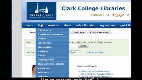Clark Libraries: Video One - Finding Learning Express
