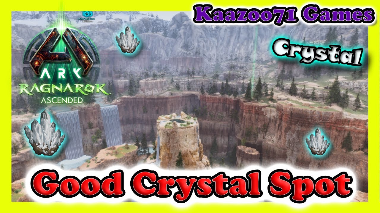 Safe Crystal Spot Location | Ark Ragnarok Ascended (Easy Crystal Farm)💥 ...