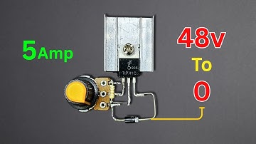 Voltage Regulator Circuit | 0v To 12v 5Amp | Using Tip41c Transistor