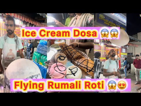 Most Viral Ice Cream Dosa and Chocolate Idli 😱😱 Bonus Flying Rumali Roti Thali in Bengaluru 😍😍