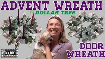 HOW TO MAKE AN ADVENT WREATH | DOLLAR TREE WREATH DIY | ADVENT WREATH IDEAS