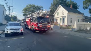 Lynn, MA Fire Ladder 1 responding to Medical