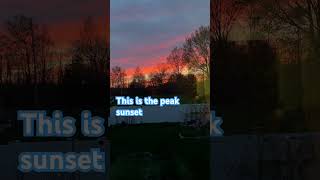 This sunset is the peak of spring