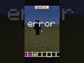 Minecraft horro add-on error