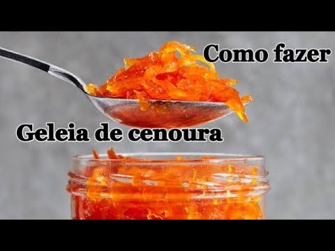 Vídeo: Geléia De Cenoura