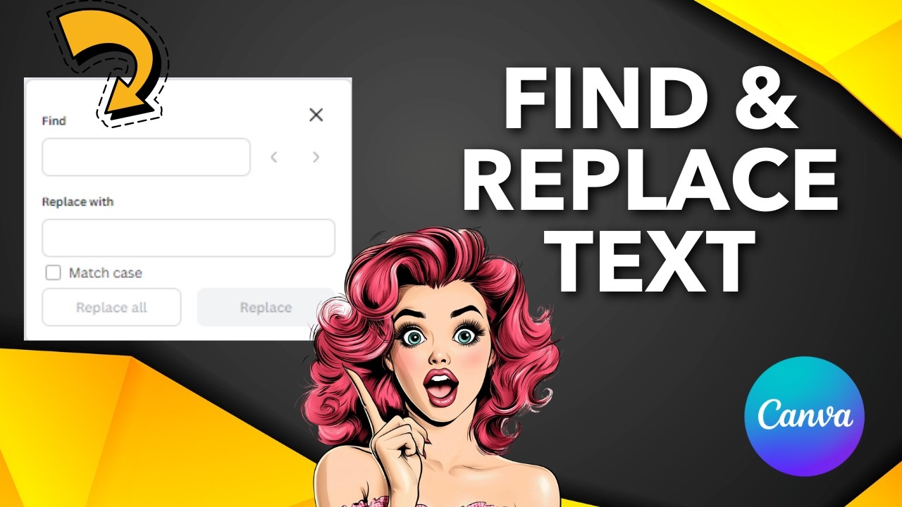 How to Find and Replace Text in Canva Automatically! Free & Easy - YouTube