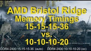 AMD A12-9800 iGPU (A10-9700...) - Memory Timing Test 15-15-15-36 vs. 10-10-10-20