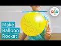 Balloon rocket science experiment for kids