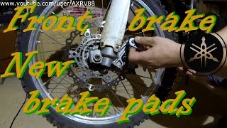 Yz 2008 brake pads replacement - How-to