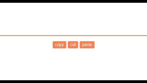 Creating a functional command(copy, cut, paste) buttons with javascript.