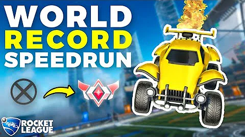 Rocket League World Record Speedrun (Unranked to Grand Champ)