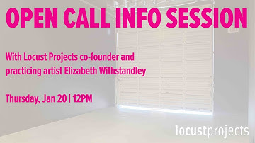 Project Room Open Call Info Session | Jan 2022