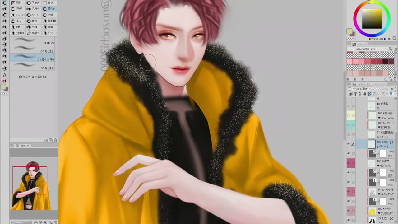 厚塗り 服の描き方と塗り方記録 自分用 無音 18 1 Speedpainting Youtube